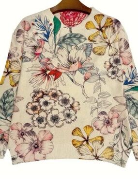 Floral Crewneck Sweater